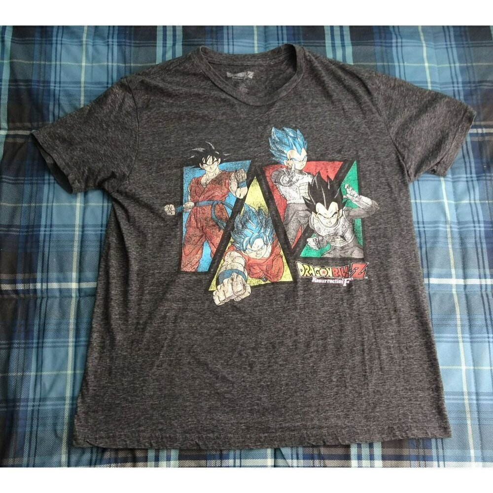 Gray Dragon Ball Z Resurrection "F" T-Shirt Size Large